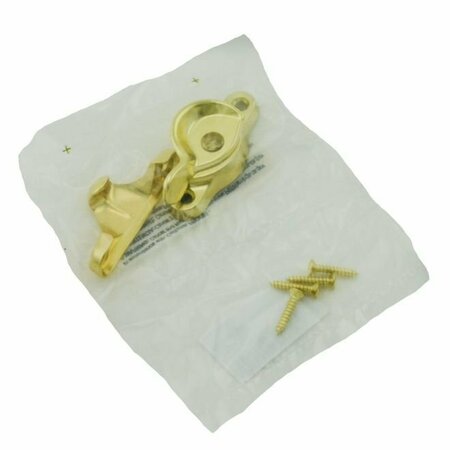 IVES COMMERCIAL Aluminum Window Lock Bright Brass Finish 07A3